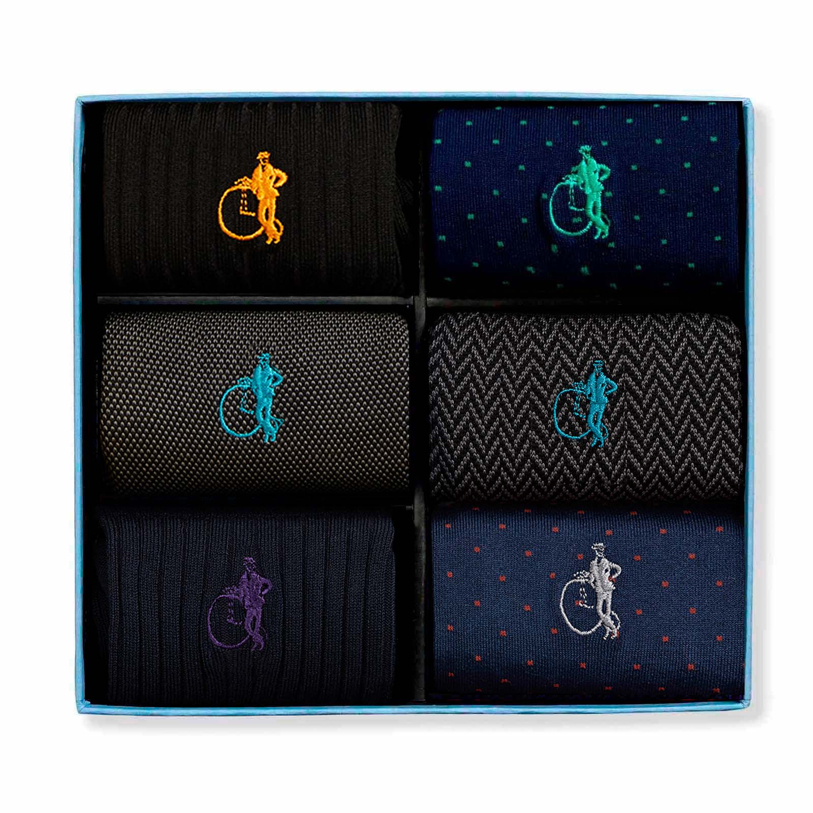 Dash of Class Navy, 6-Pair Box